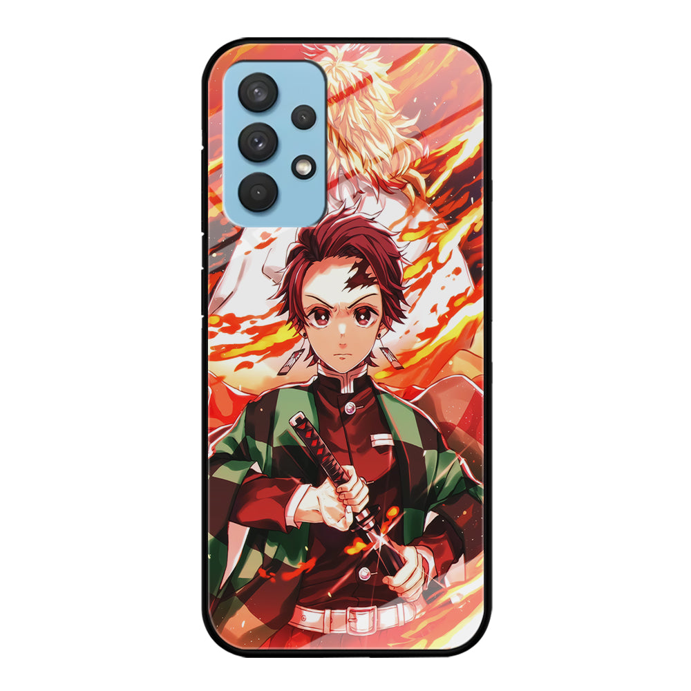 Kimetsu no Yaiba Tanjiro Kamado Samsung Galaxy A32 Case-Phone Case-Tempered Glass Case-Altracase