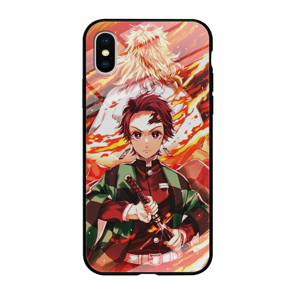 Kimetsu no Yaiba Tanjiro Kamado iPhone Xs Case-Phone Case-Tempered Glass Case-Altracase