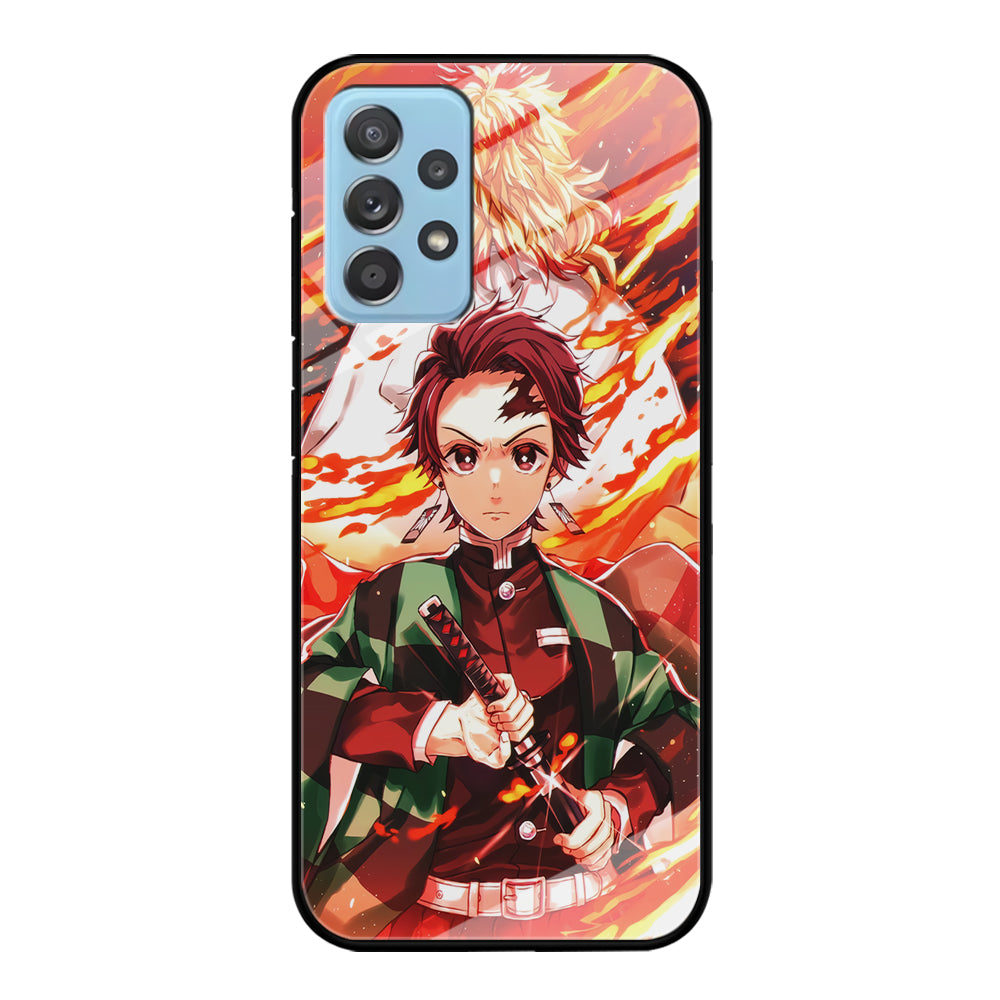 Kimetsu no Yaiba Tanjiro Kamado Samsung Galaxy A72 Case-Phone Case-Tempered Glass Case-Altracase