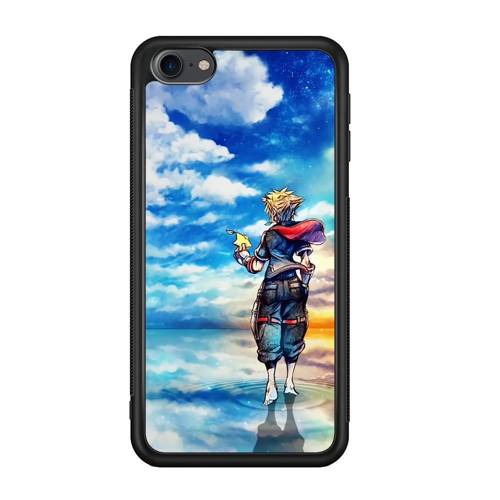 Kingdom Hearts Art iPod Touch 6 Case-Phone Case-Rubber White (2D Case)-Altracase