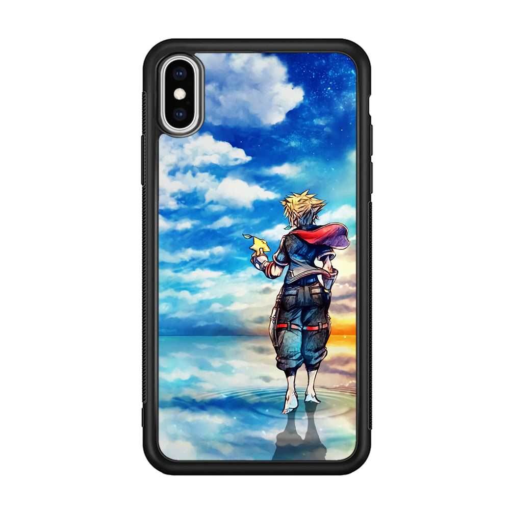 Kingdom Hearts Art iPhone Xs Case-Phone Case-Rubber Black (2D Case)-Altracase