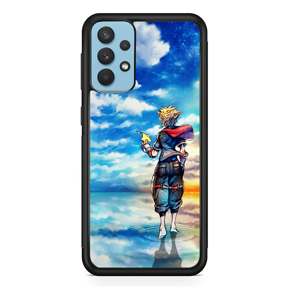 Kingdom Hearts Art Samsung Galaxy A32 Case-Phone Case-Rubber Black (2D Case)-Altracase