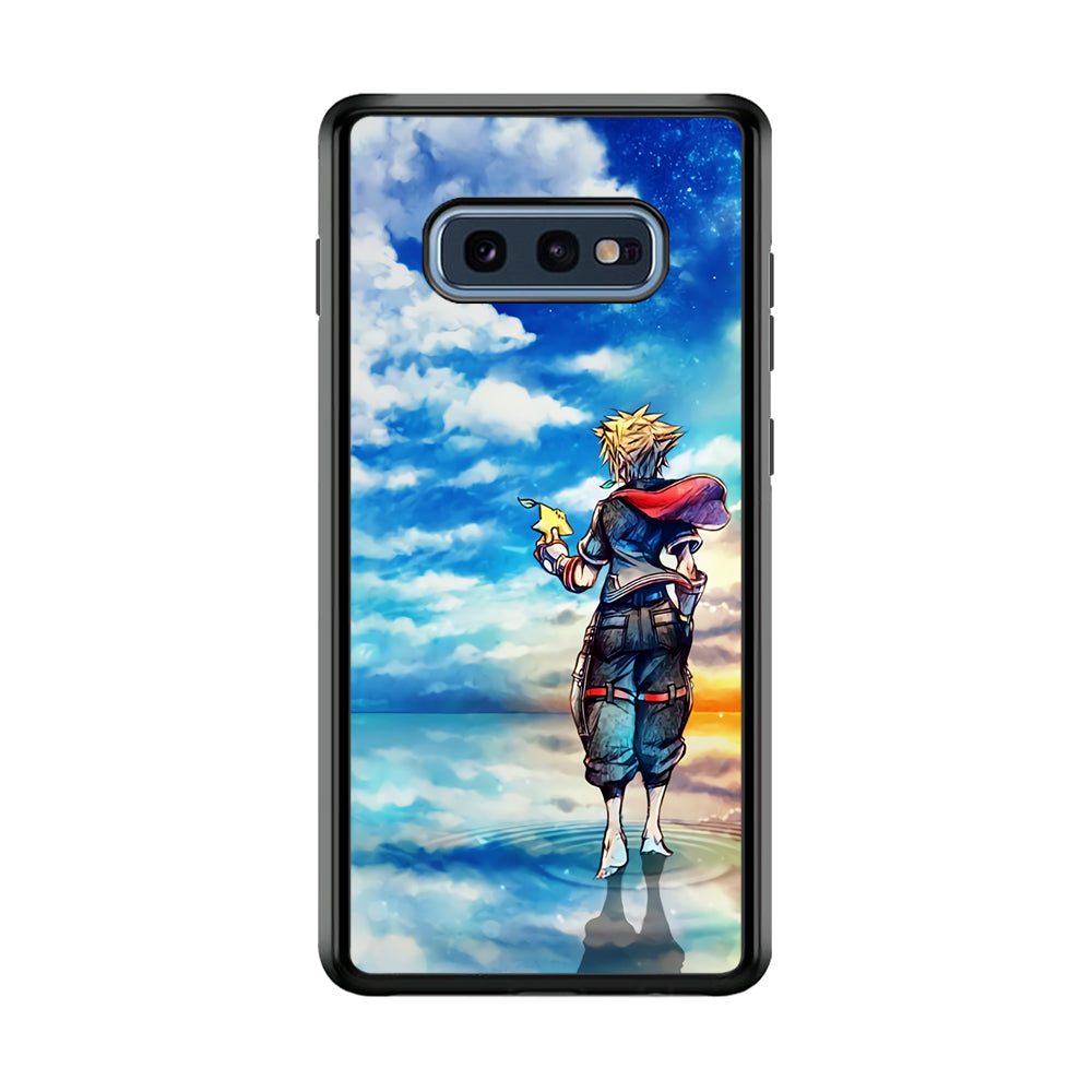Kingdom Hearts Art Samsung Galaxy S10E Case-Phone Case-Rubber Black (2D Case)-Altracase