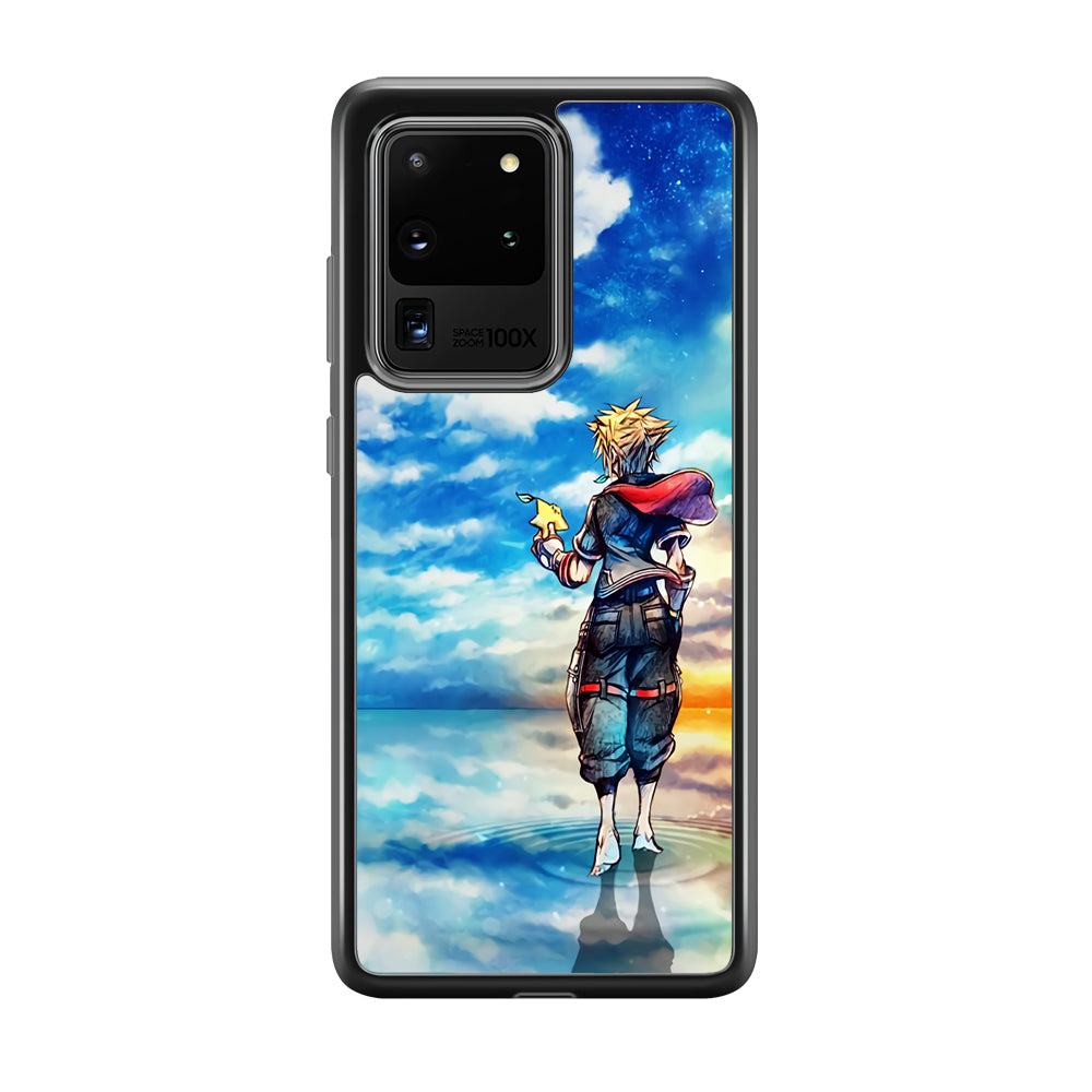 Kingdom Hearts Art Samsung Galaxy S20 Ultra Case-Phone Case-Rubber Black (2D Case)-Altracase