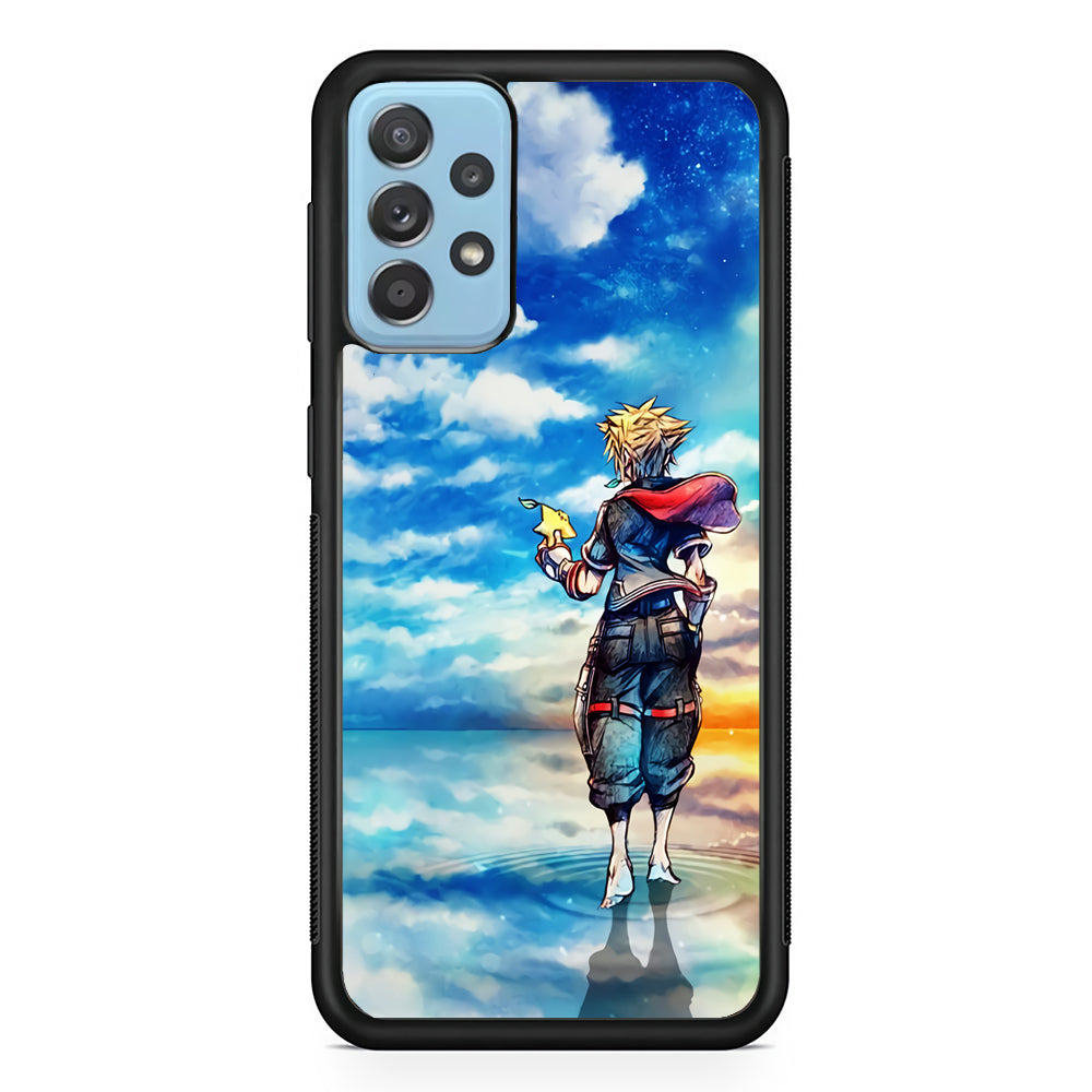 Kingdom Hearts Art Samsung Galaxy A52 Case-Phone Case-Rubber Black (2D Case)-Altracase