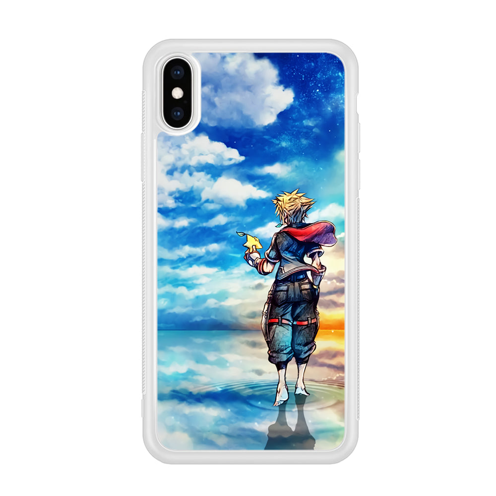 Kingdom Hearts Art iPhone Xs Case-Phone Case-Rubber White (2D Case)-Altracase