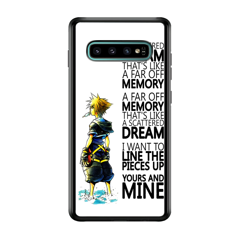 Kingdom Hearts Quote Samsung Galaxy S10 Case-Phone Case-Rubber Black (2D Case)-Altracase