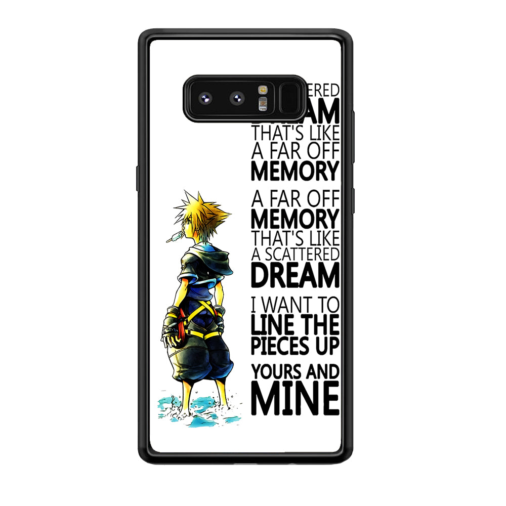 Kingdom Hearts Quote amsung Galaxy Note 8 Case-Phone Case-Rubber Black (2D Case)-Altracase