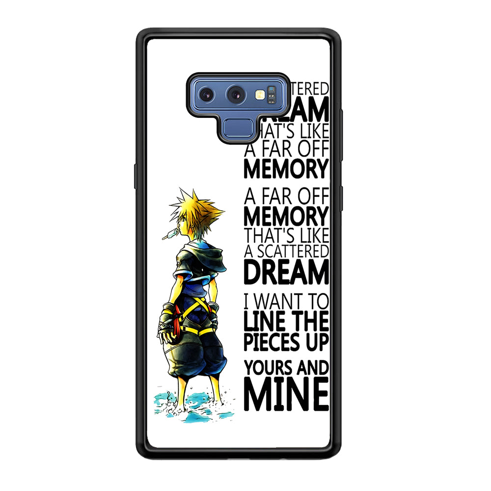 Kingdom Hearts Quote Samsung Galaxy Note 9 Case-Phone Case-Tempered Glass Case-Altracase