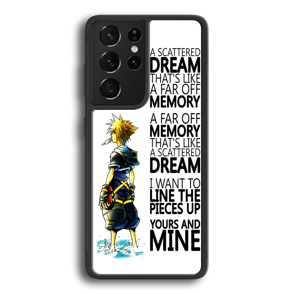 Kingdom Hearts Quote Samsung Galaxy S21 Ultra Case-Phone Case-Rubber Black (2D Case)-Altracase