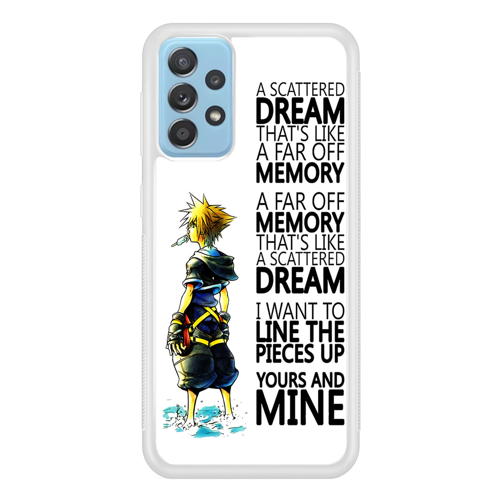 Kingdom Hearts Quote Samsung Galaxy A52 Case-Phone Case-Rubber White (2D Case)-Altracase