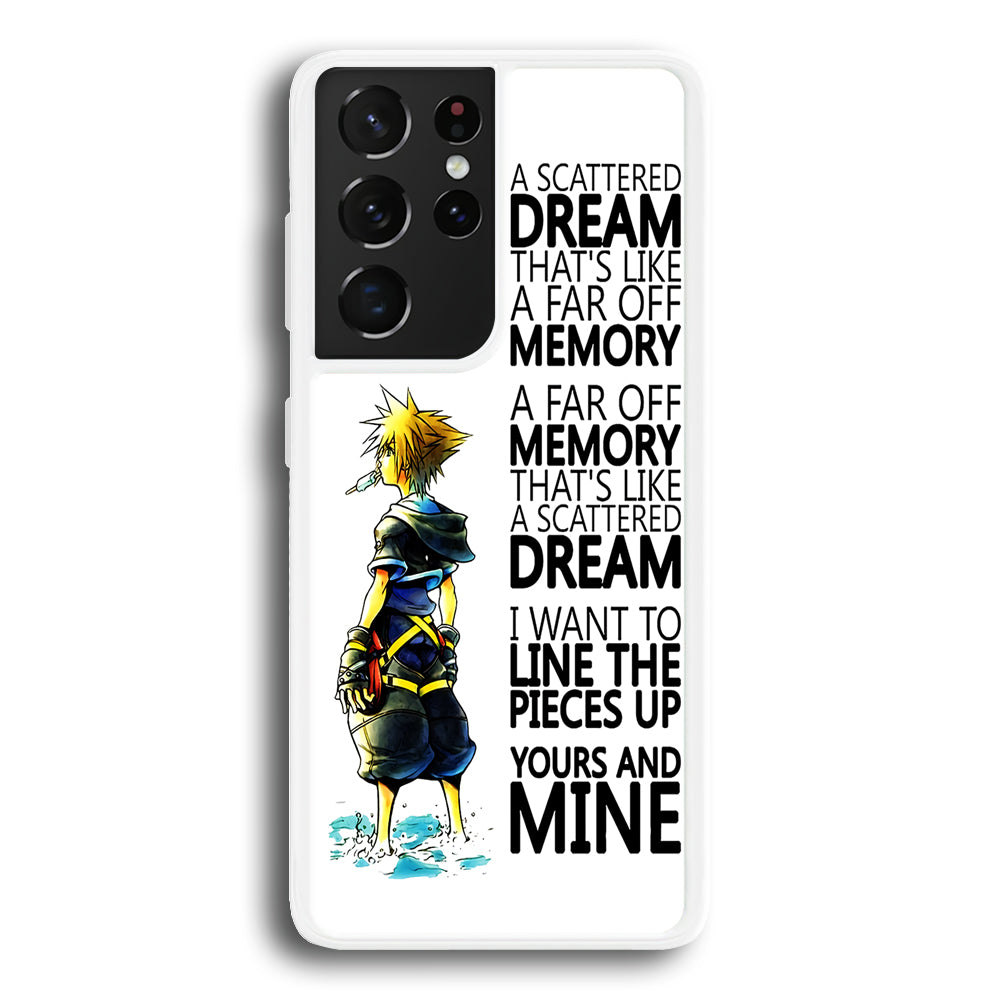 Kingdom Hearts Quote Samsung Galaxy S21 Ultra Case-Phone Case-Rubber White (2D Case)-Altracase