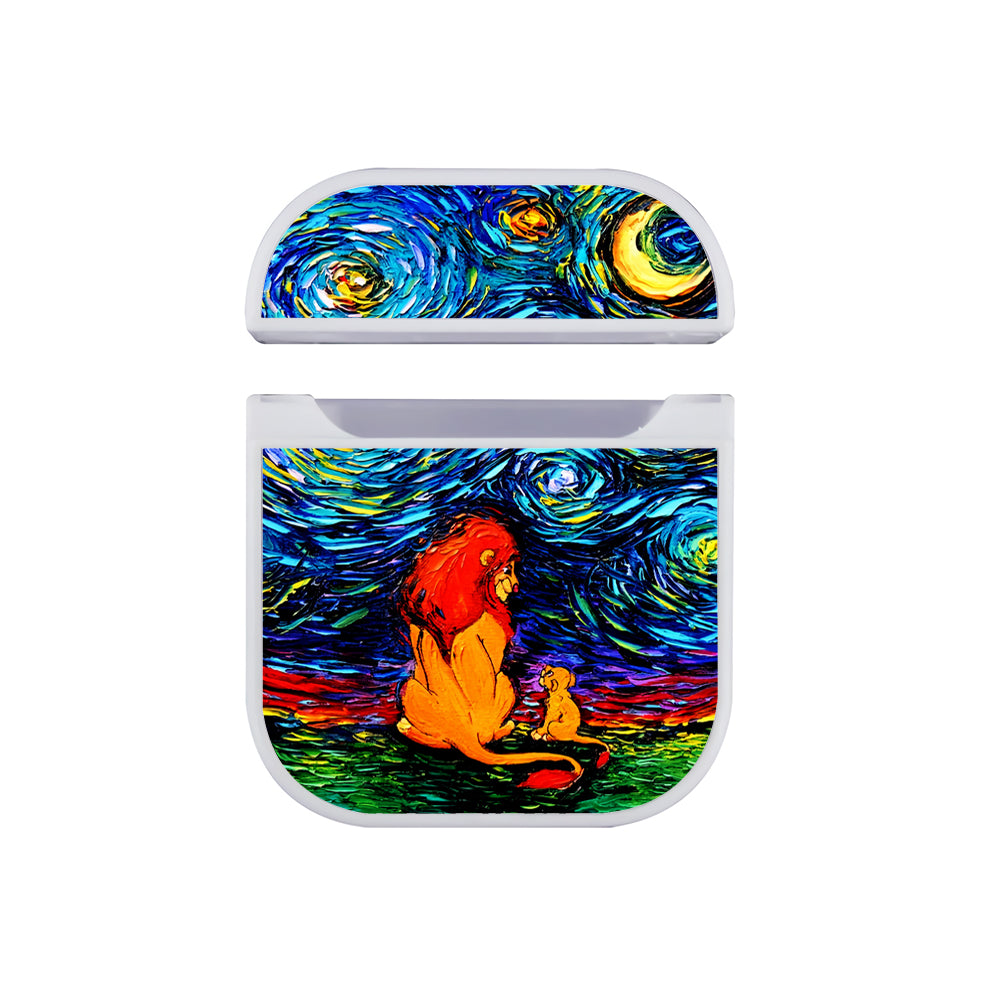 King of Lions Starry Night Apple AirPods Case-AirPod Case-White-Altracase