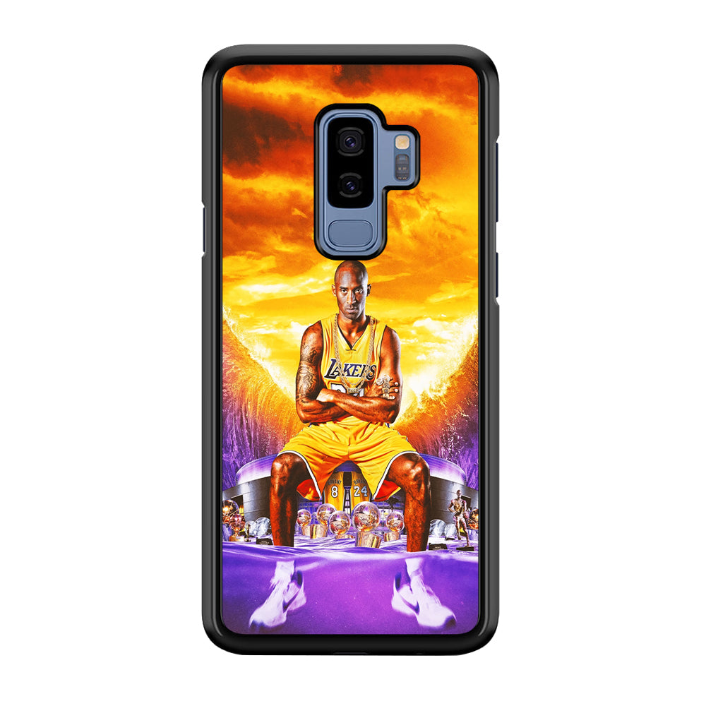Kobe Bryant Legends Lakers Samsung Galaxy S9 Plus Case-Phone Case-Rubber Black (2D Case)-Altracase
