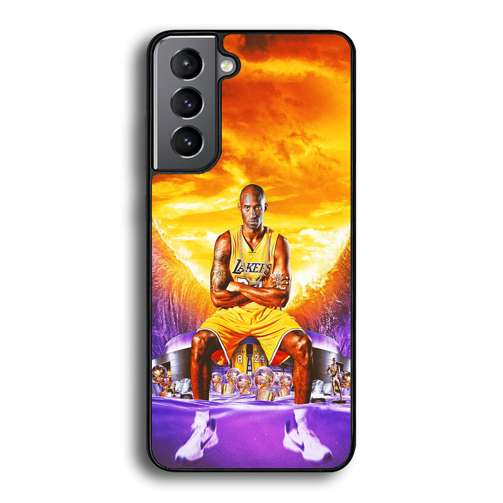 Kobe Bryant Legends Lakers Samsung Galaxy S23 Case-Phone Case-Rubber Black (2D Case)-Altracase