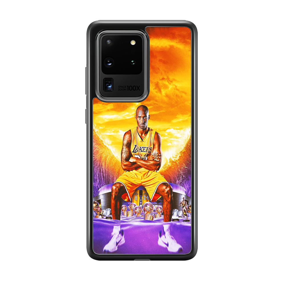 Kobe Bryant Legends Lakers Samsung Galaxy S20 Ultra Case-Phone Case-Rubber Black (2D Case)-Altracase