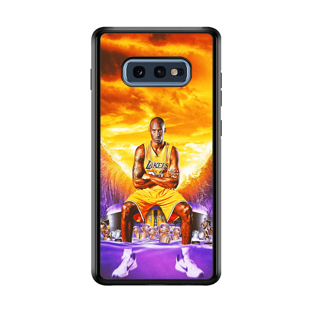 Kobe Bryant Legends Lakers Samsung Galaxy S10E Case-Phone Case-Rubber Black (2D Case)-Altracase
