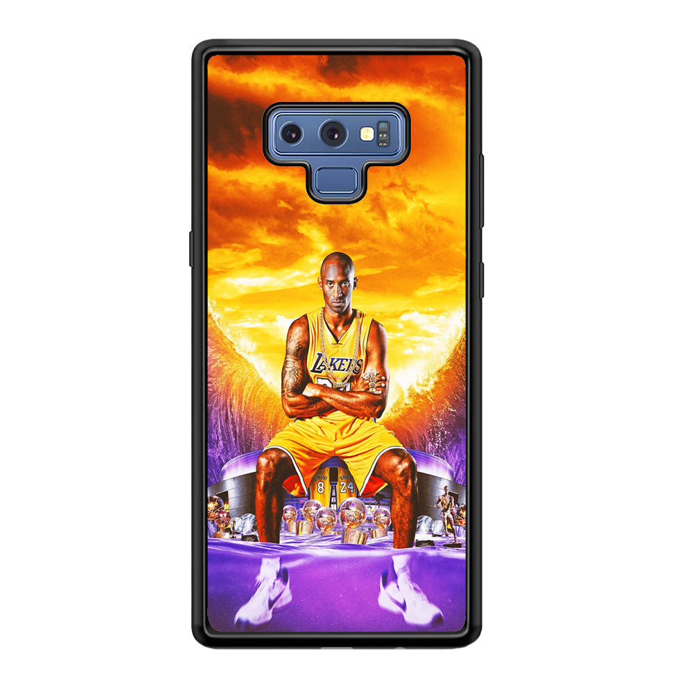 Kobe Bryant Legends Lakers Samsung Galaxy Note 9 Case-Phone Case-Rubber Black (2D Case)-Altracase