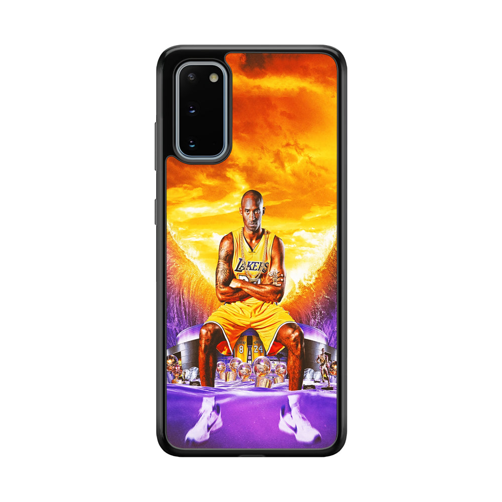 Kobe Bryant Legends Lakers Samsung Galaxy S20 Case-Phone Case-Rubber Black (2D Case)-Altracase