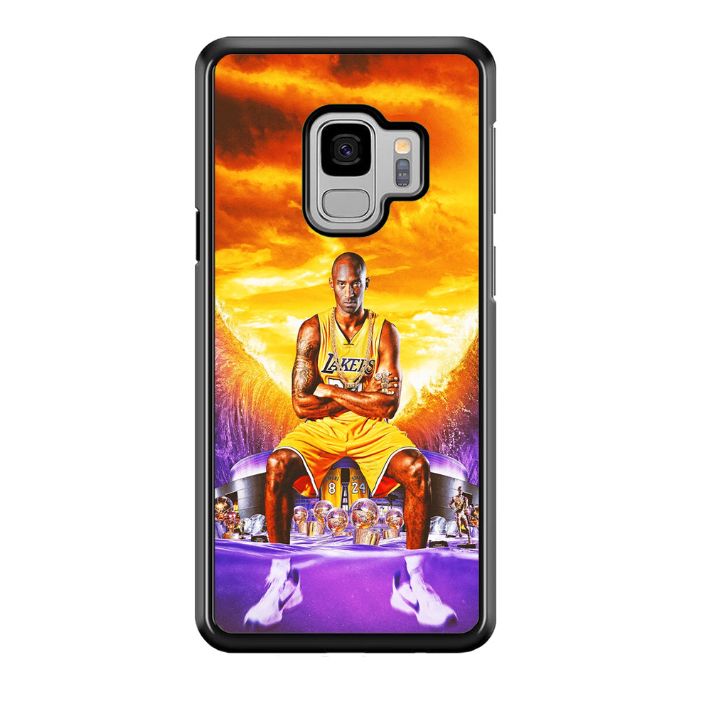 Kobe Bryant Legends Lakers Samsung Galaxy S9 Case-Phone Case-Rubber Black (2D Case)-Altracase