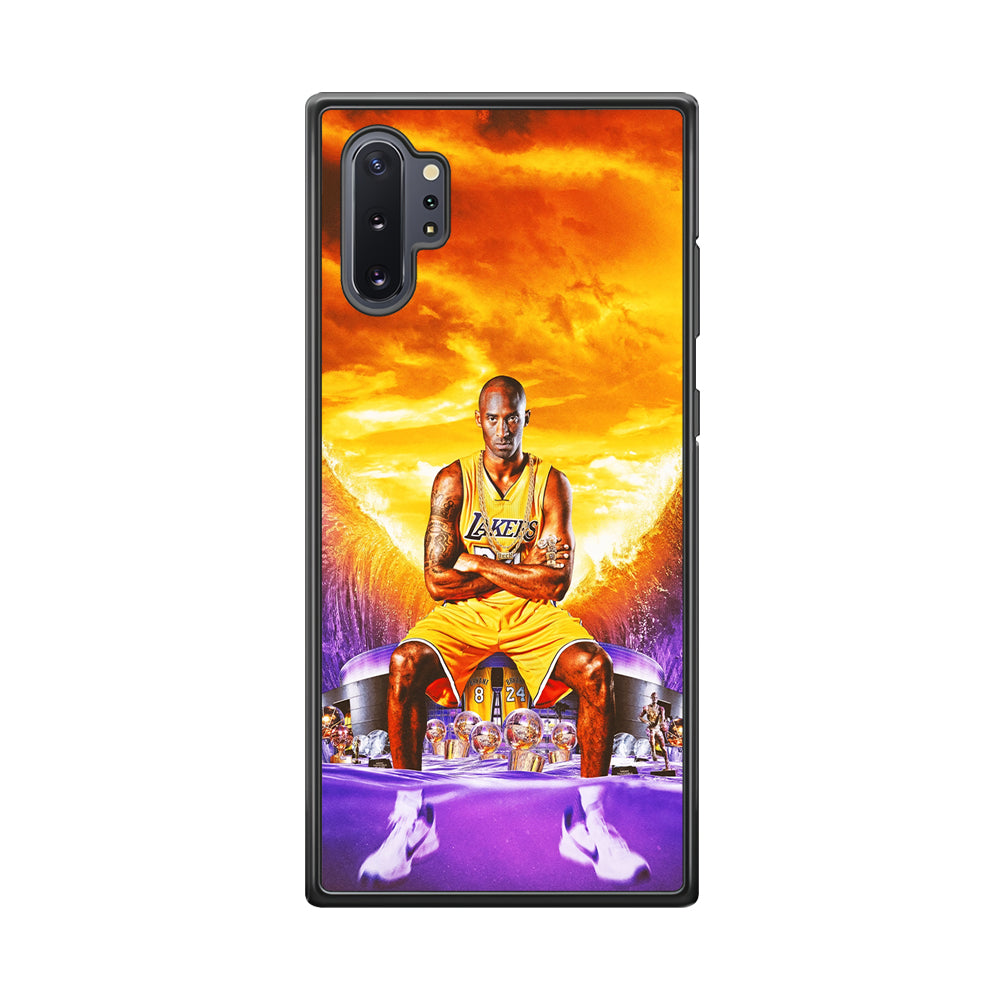 Kobe Bryant Legends Lakers Samsung Galaxy Note 10 Plus Case-Phone Case-Rubber Black (2D Case)-Altracase