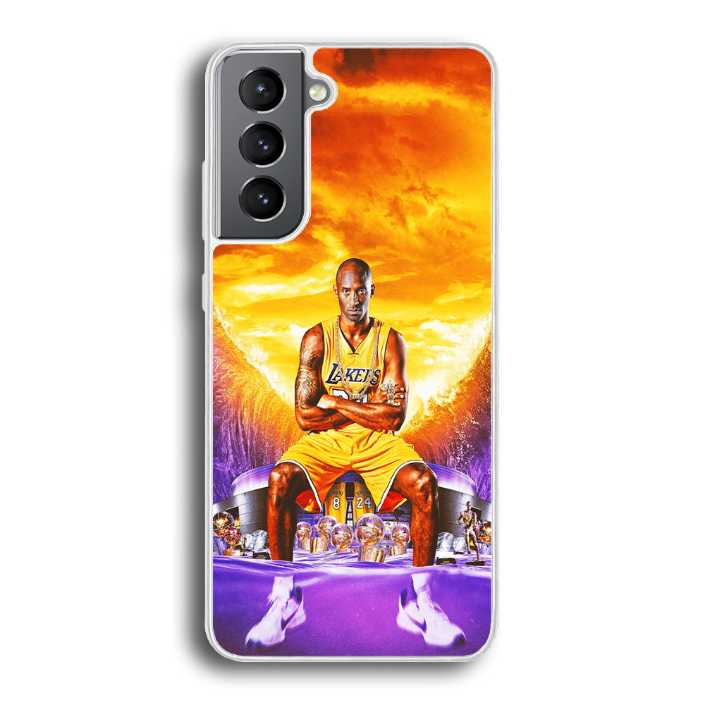 Kobe Bryant Legends Lakers Samsung Galaxy S23 Case-Phone Case-Rubber White (2D Case)-Altracase