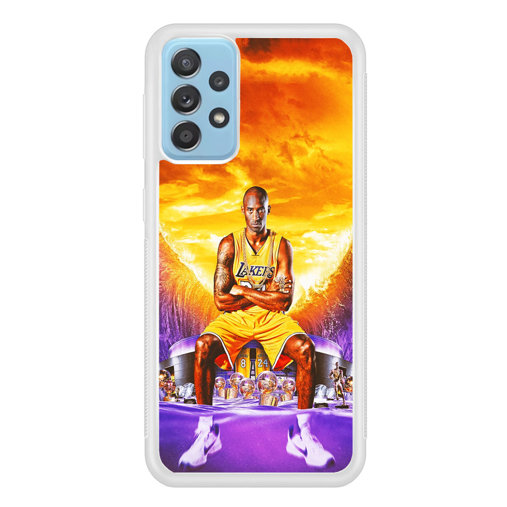 Kobe Bryant Legends Lakers Samsung Galaxy A52 Case-Phone Case-Rubber White (2D Case)-Altracase