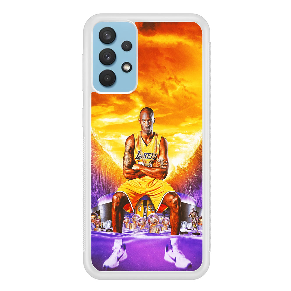 Kobe Bryant Legends Lakers Samsung Galaxy A32 Case-Phone Case-Rubber White (2D Case)-Altracase