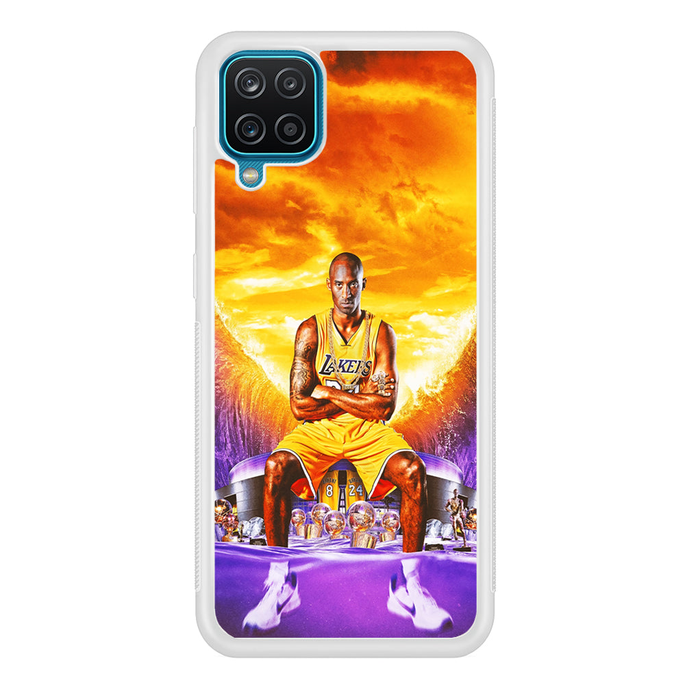 Kobe Bryant Legends Lakers Samsung Galaxy A12 Case-Phone Case-Rubber White (2D Case)-Altracase