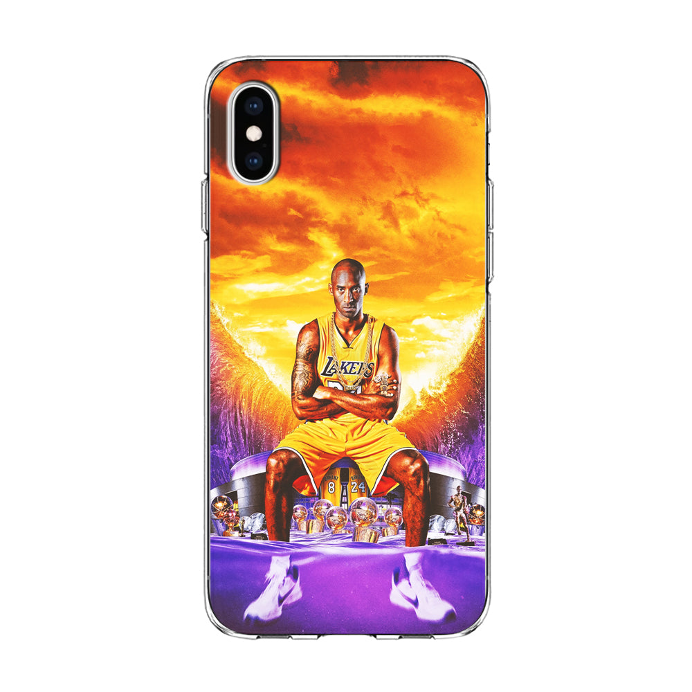 Kobe Bryant Legends Lakers iPhone Xs Case-Phone Case-Clear Soft Case-Altracase