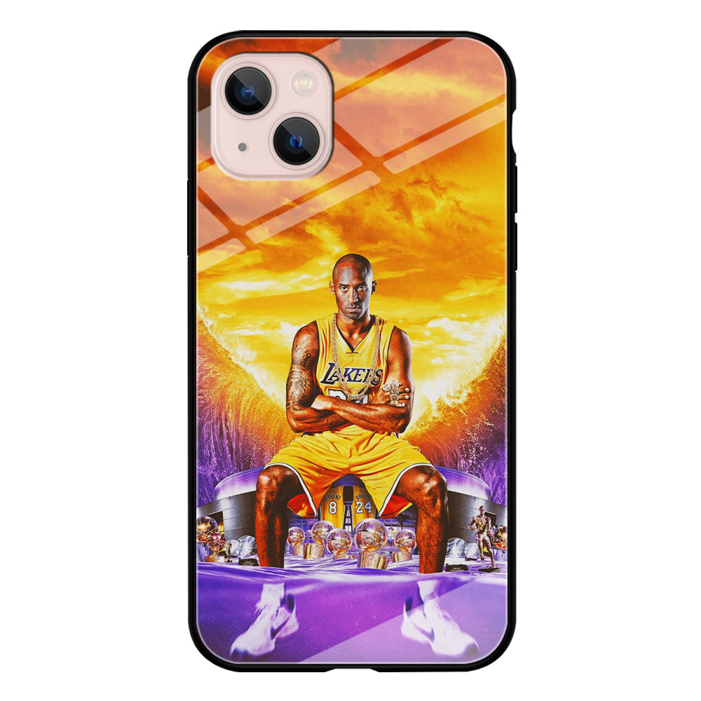 Kobe Bryant Legends Lakers iPhone 14 Plus Case-Phone Case-Tempered Glass Case-Altracase