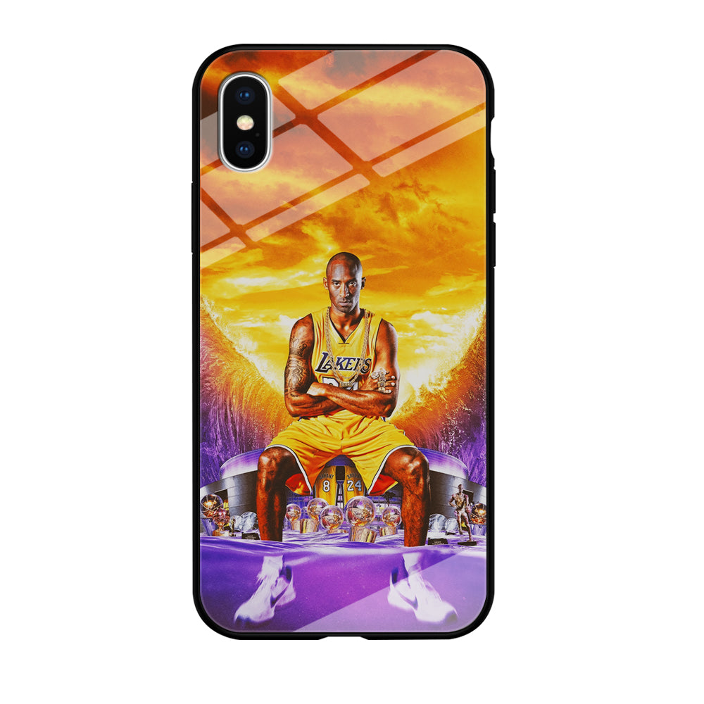 Kobe Bryant Legends Lakers iPhone Xs Case-Phone Case-Tempered Glass Case-Altracase