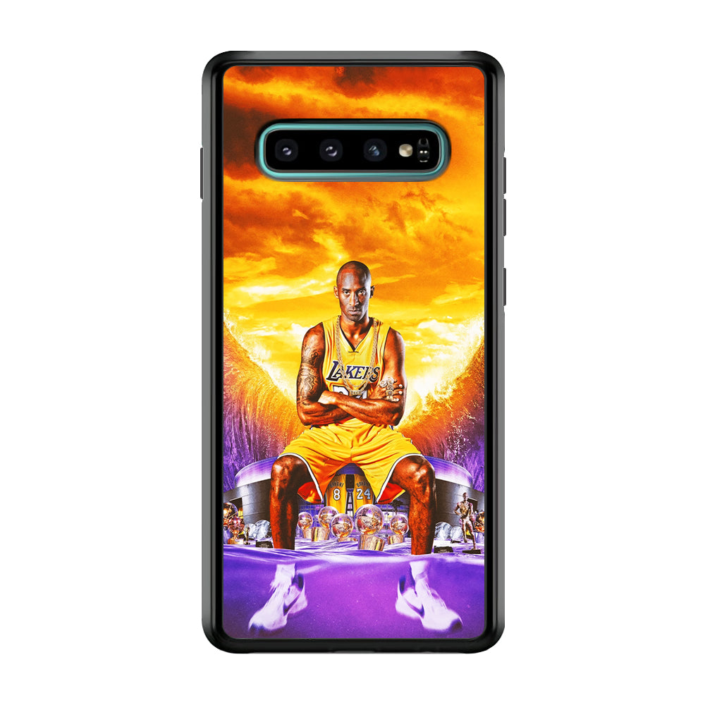 Kobe Bryant Legends Lakers Samsung Galaxy S10 Plus Case-Phone Case-Rubber Black (2D Case)-Altracase