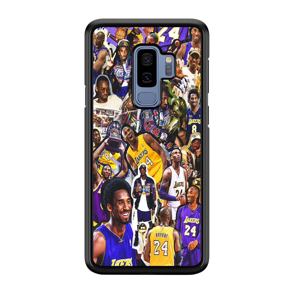 Kobe bryant lakers Collage Samsung Galaxy S9 Plus Case-Phone Case-Rubber Black (2D Case)-Altracase