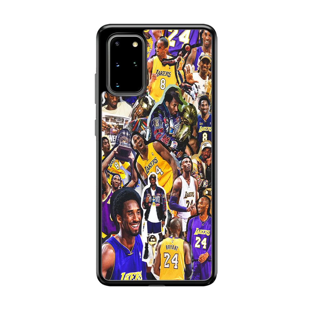 Kobe bryant lakers Collage Samsung Galaxy S20 Plus Case-Phone Case-Rubber Black (2D Case)-Altracase