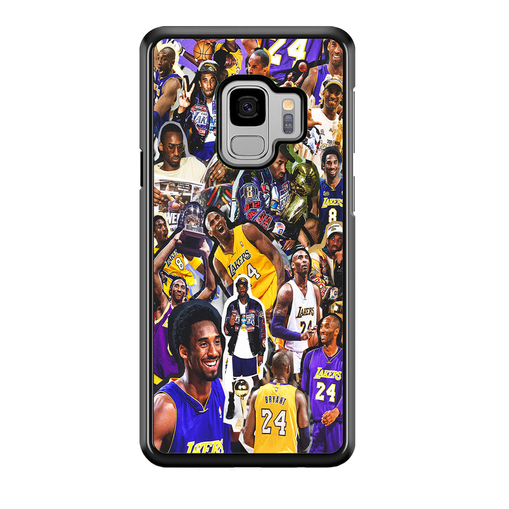Kobe bryant lakers Collage Samsung Galaxy S9 Case-Phone Case-Rubber Black (2D Case)-Altracase