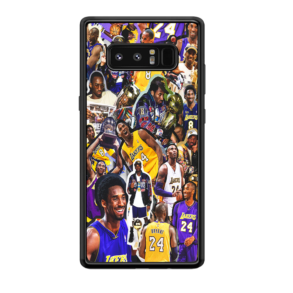 Kobe bryant lakers Collage Samsung Galaxy Note 8 Case-Phone Case-Rubber Black (2D Case)-Altracase