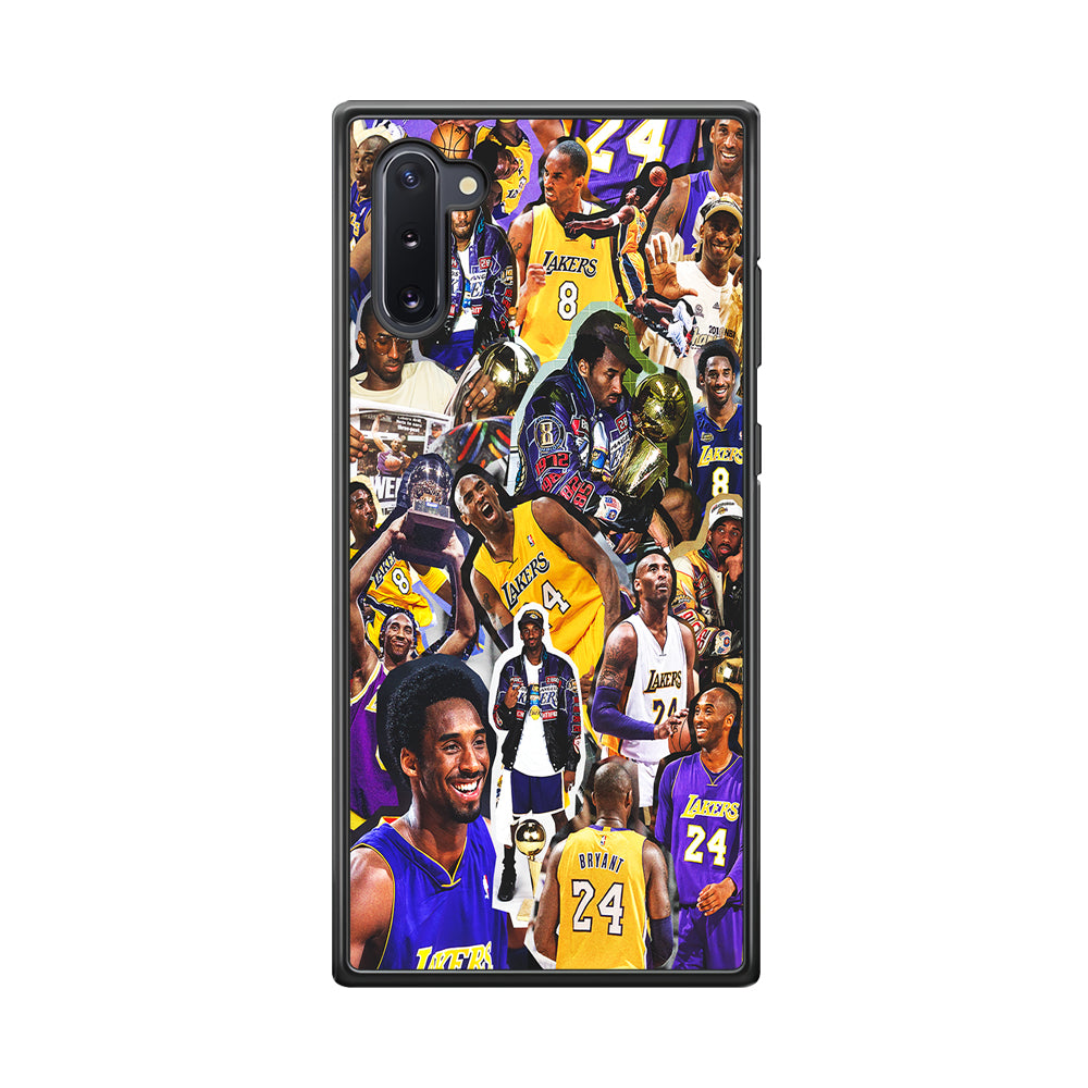 Kobe bryant lakers Collage Samsung Galaxy Note 10 Case-Phone Case-Rubber Black (2D Case)-Altracase