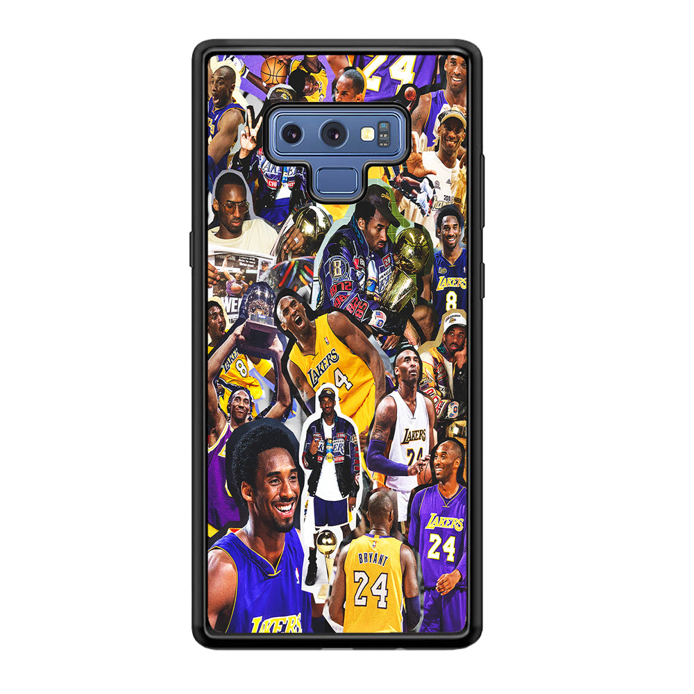 Kobe bryant lakers Collage Samsung Galaxy Note 9 Case-Phone Case-Rubber Black (2D Case)-Altracase