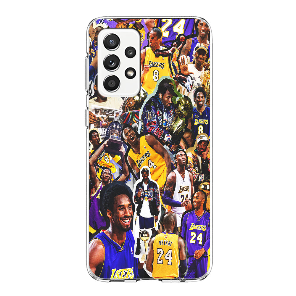 Kobe bryant lakers Collage Samsung Galaxy A52 Case-Phone Case-Clear Soft Case-Altracase