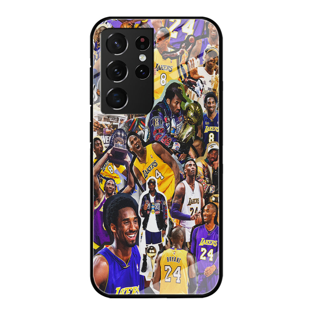 Kobe bryant lakers Collage Samsung Galaxy S23 Ultra Case-Phone Case-Tempered Glass Case-Altracase
