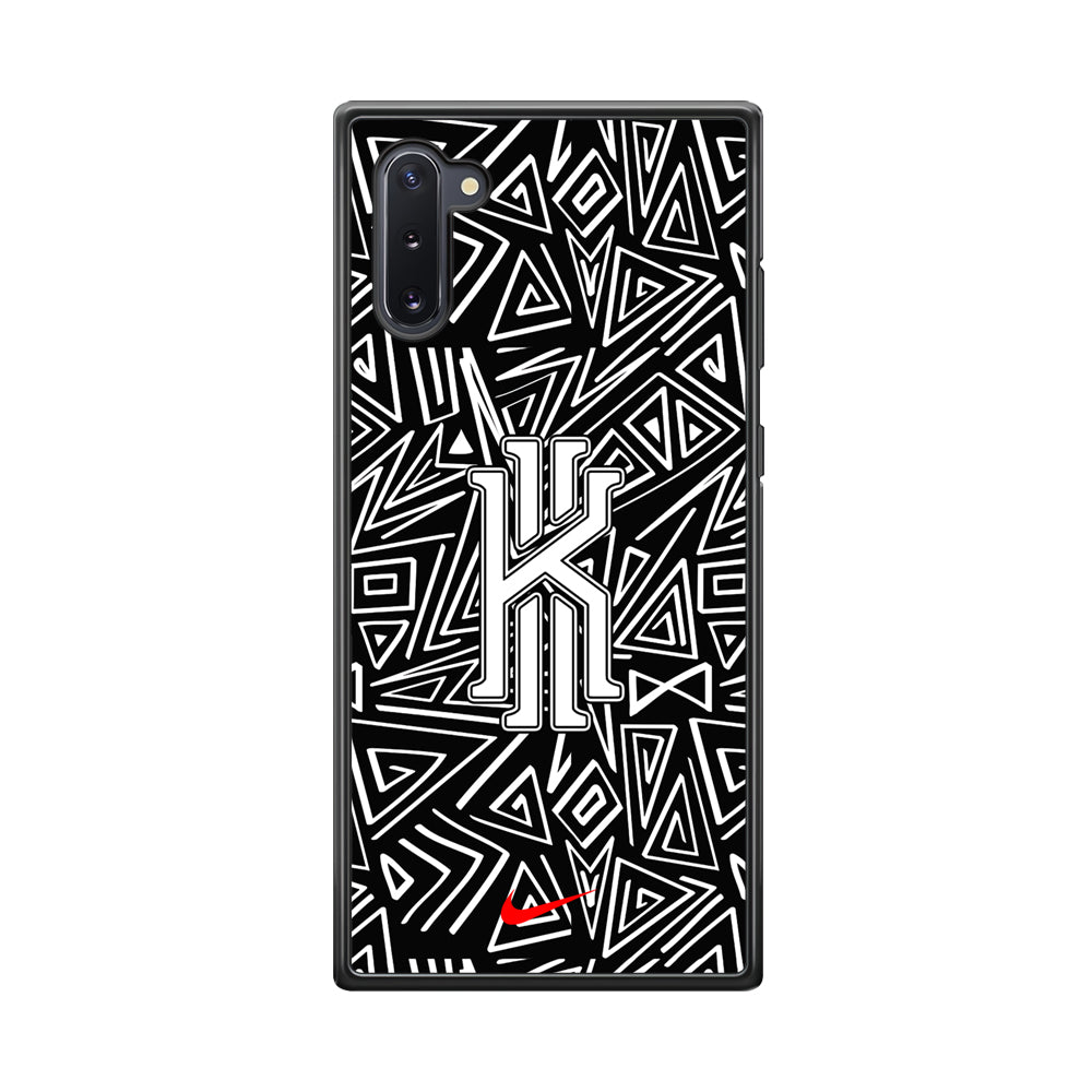 Kyrie Irving Abstract Shapes Samsung Galaxy Note 10 Case-Mobile Phone Case-Rubber Black (2D Case)-Altracase