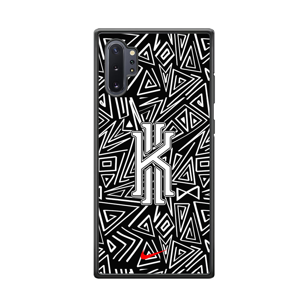 Kyrie Irving Abstract Shapes Samsung Galaxy Note 10 Plus Case-Mobile Phone Case-Rubber Black (2D Case)-Altracase