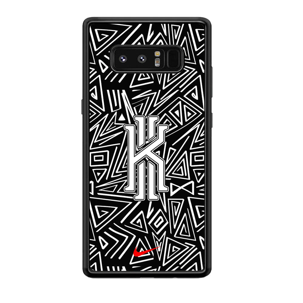 Kyrie Irving Abstract Shapes Samsung Galaxy Note 8 Case-Mobile Phone Case-Rubber Black (2D Case)-Altracase