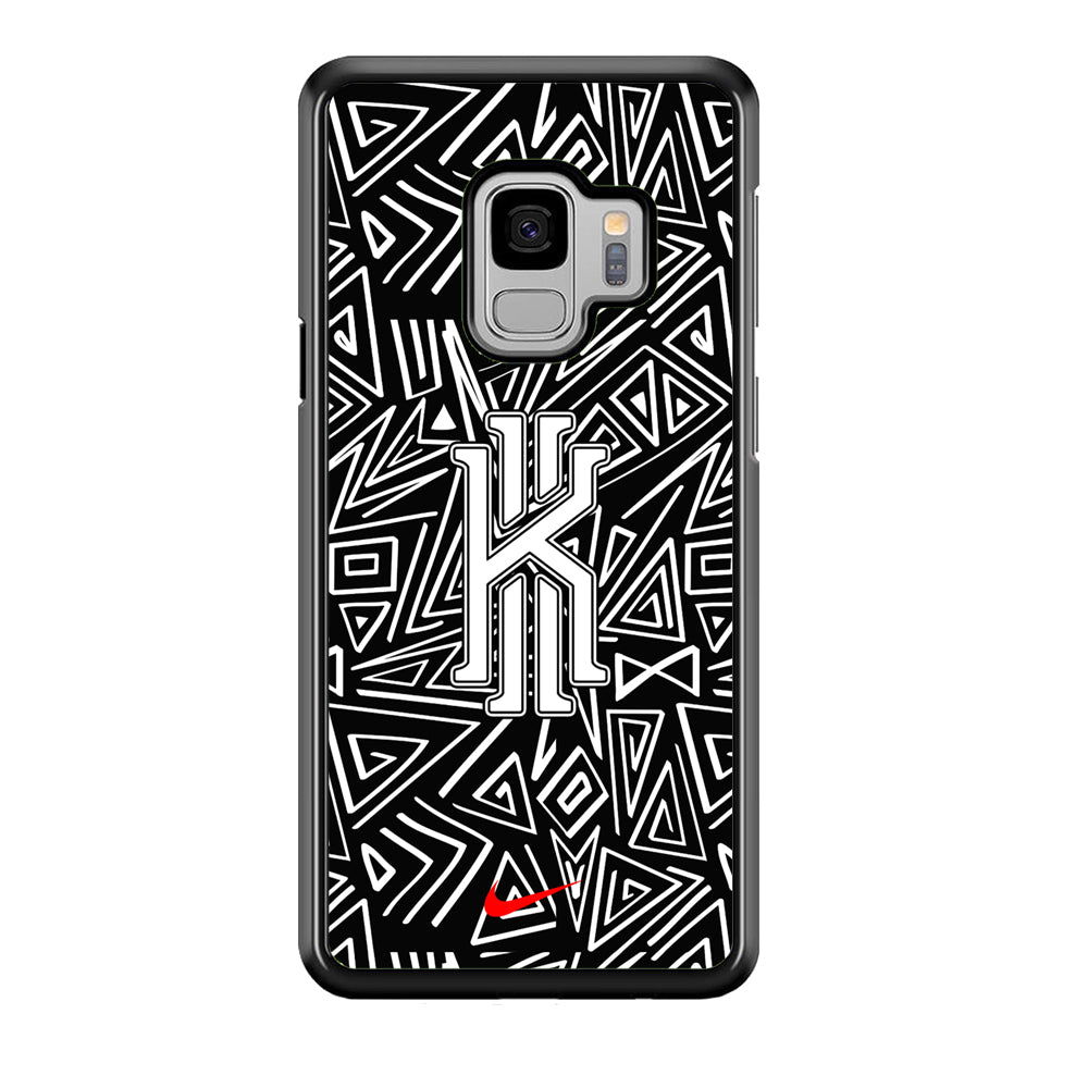 Kyrie Irving Abstract Shapes Samsung Galaxy S9 Case-Mobile Phone Case-Rubber Black (2D Case)-Altracase