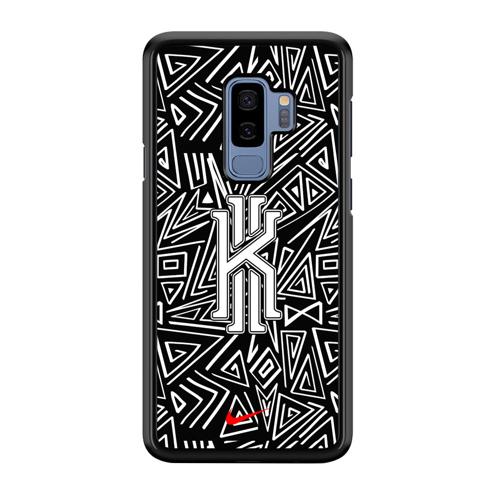 Kyrie Irving Abstract Shapes Samsung Galaxy S9 Plus Case-Mobile Phone Case-Rubber Black (2D Case)-Altracase