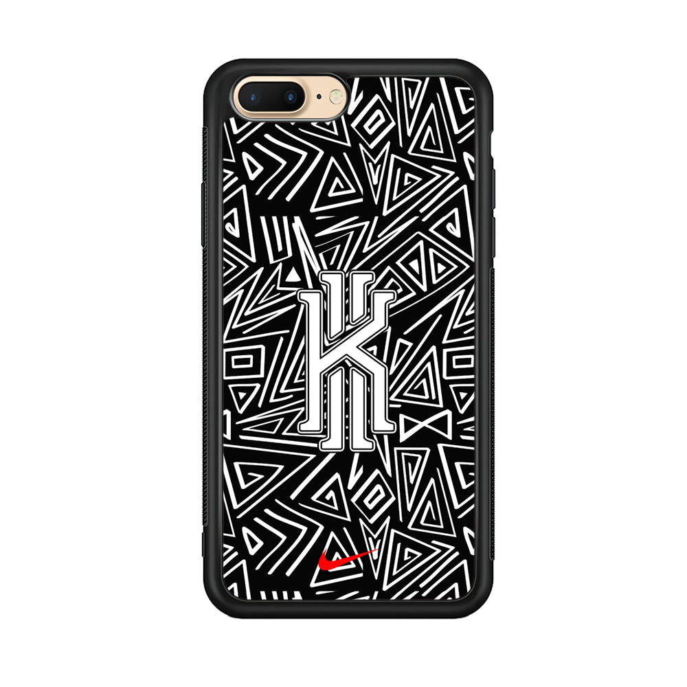Kyrie Irving Abstract Shapes iPhone 7 Plus Case-Mobile Phone Case-Rubber Black (2D Case)-Altracase