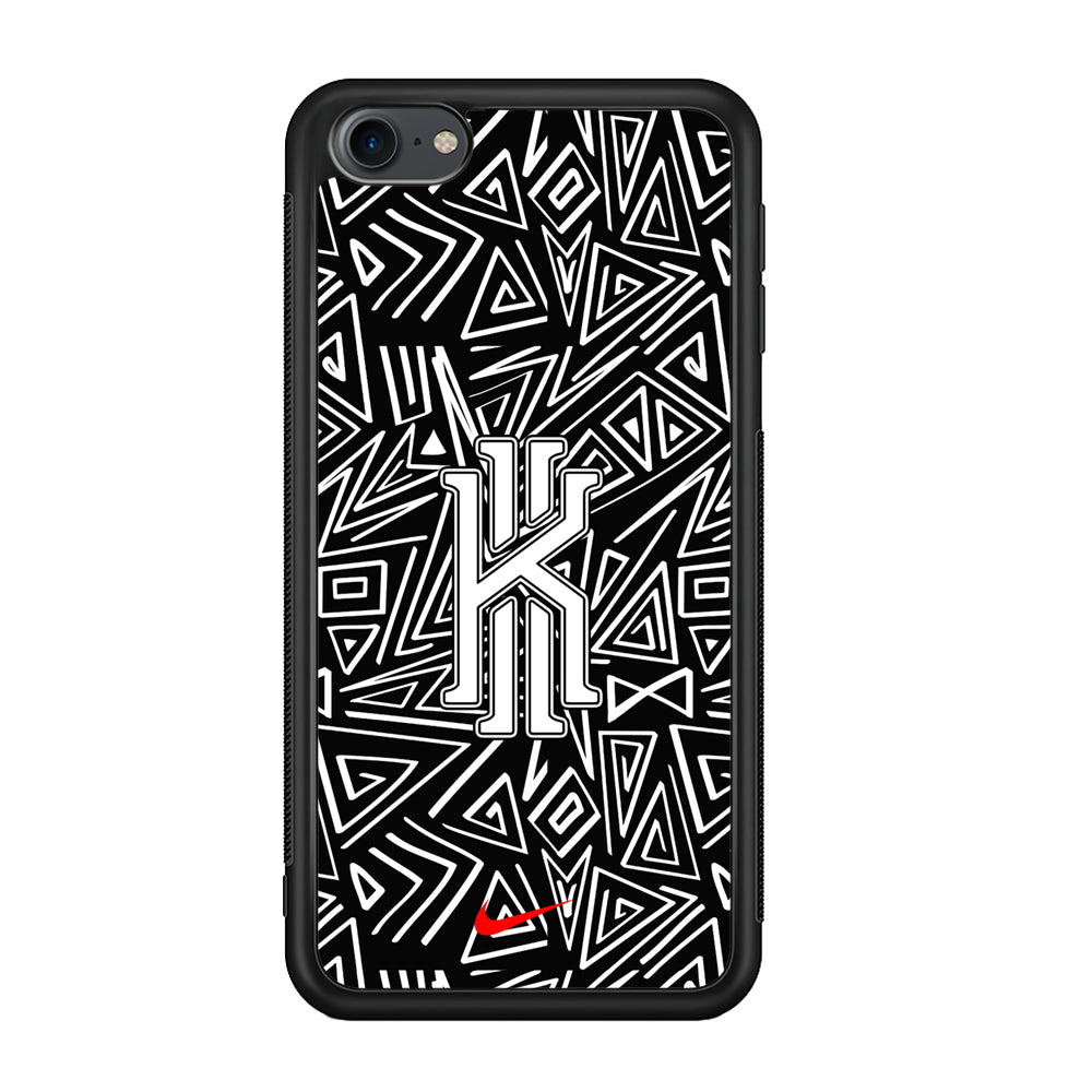 Kyrie Irving Abstract Shapes iPod Touch 6 Case-Mobile Phone Case-Rubber Black (2D Case)-Altracase