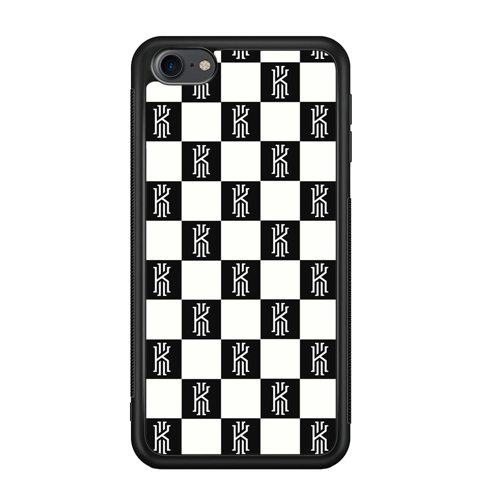 Kyrie Irving Chess Pattern iPod Touch 6 Case-Mobile Phone Case-Rubber Black (2D Case)-Altracase