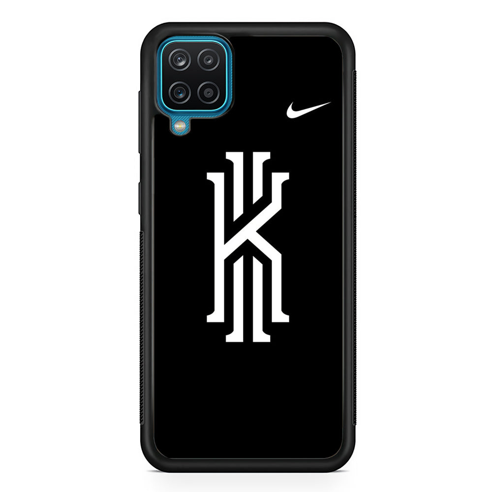 Kyrie Irving Logo 001 Samsung Galaxy A12 Case-Mobile Phone Case-Rubber Black (2D Case)-Altracase